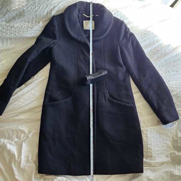 Aritzia Wilfred Cocoon Wool Coat - 2018 - Dark Charcoal - Sz XS - Picture 13 of 16